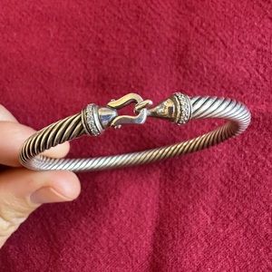 David Yurman cable buckle bracelet with diamonds. Purchased from Neiman Marcus.